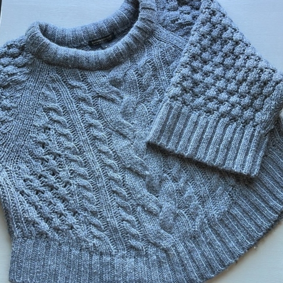 Banana Republic Gray Cable-Knit Crewneck Sweater - Picture 3 of 15